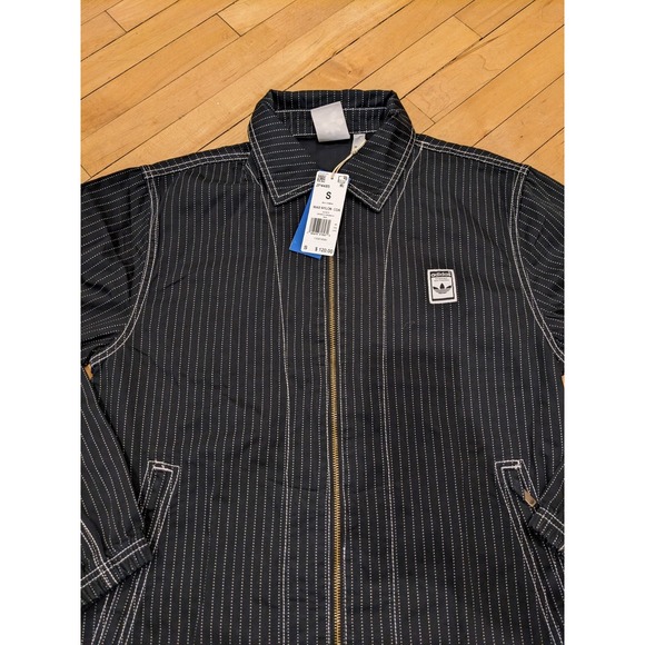 adidas Originals Wabash Nylon Coach Jacket Black Full-Zip Men's Small NWT - Picture 8 of 10